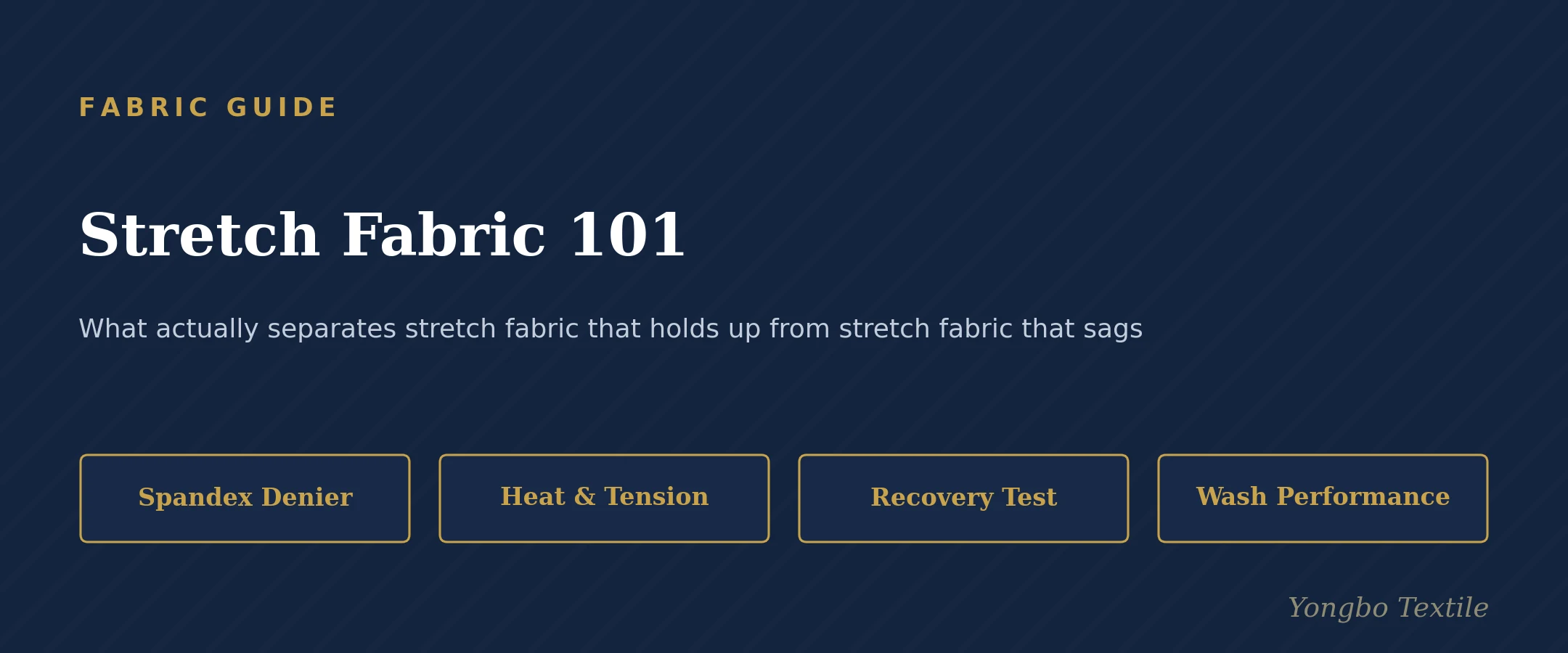 Stretch fabric recovery — Yongbo Textile fabric guide cover
